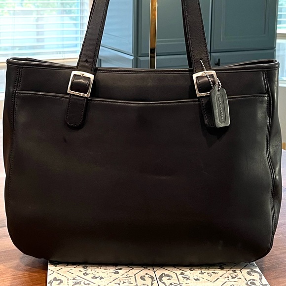 VINTAGE COACH CHELSEA TOTE, BLACK No. 6006 - Picture 7 of 15